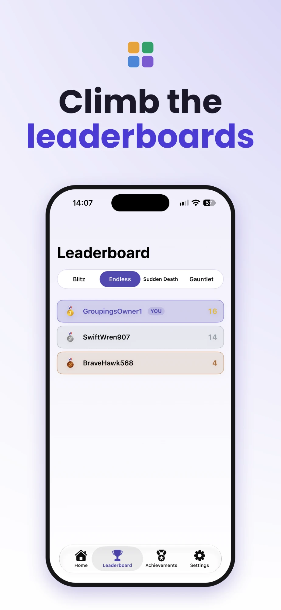 The global leaderboard